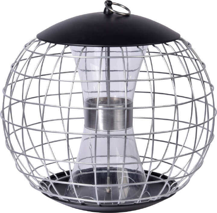 dobar Futterspender aus Kunststoff mit Schutzrahmen